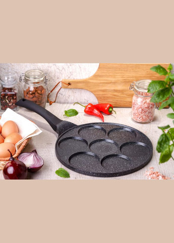 Сковорода для млинців з антипригарним мармуровим покриттям 27 см (EB7512) Edenberg (264649607)