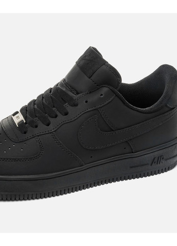 Женские кроссовки Nike Air Force 1 Low 07 Premium Black CW2288 Найк Аир Форс 1 чёрные демисезоны (369384097)