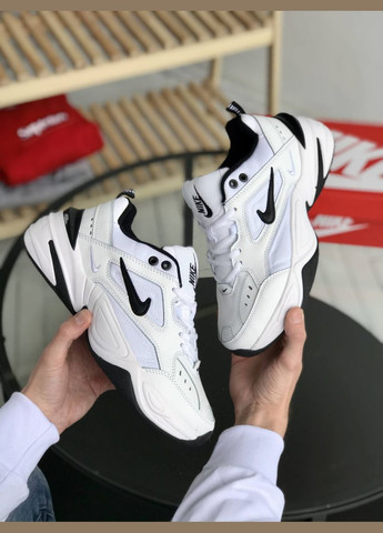 Кроссовки женские и мужские Nike M2K Tekno black white | Найк М2К Текно черные белые No Brand чёрно-белые демисезоны (307288671)