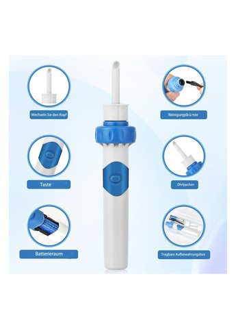Електричний універсальний прилад для чищення вух комбінований Aldi (344587146)