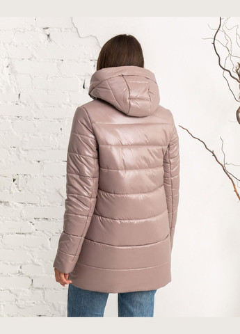 Пудровая зимняя парка зимняя женская молодежная SK