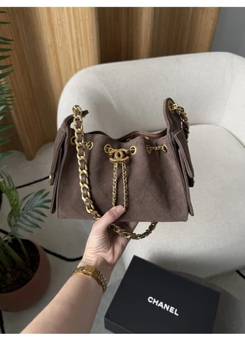 Сумка жіноча 25 Mini Handbag Suede Brown No Brand (388150690)