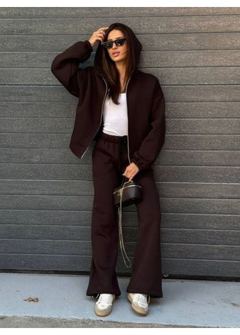 Теплый костюм двойка на молнии, трехнить на флисе,, р. (ст. 3023TB) No Brand (365783923)