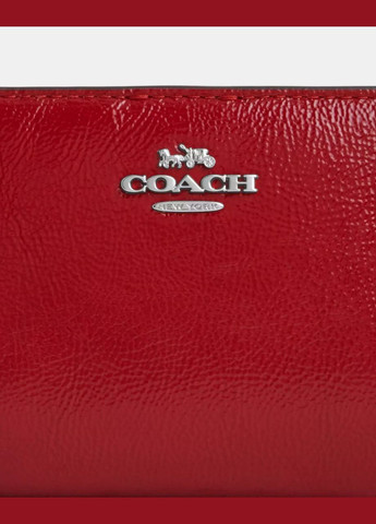 Кошелек кожаный Snap Wallet Red Coach (317231324)