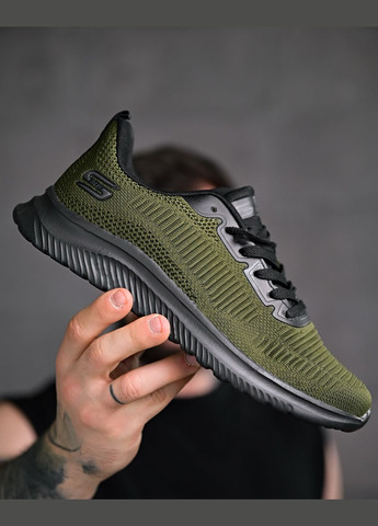 Оливковые (хаки) летние стильные мужские кроссовки летние сетка хаки Freedom