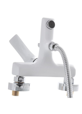 Змішувач для ванни з коротким виливом Premium Eva 009 Euro Білий (MI5811) Mixxus (321213445)