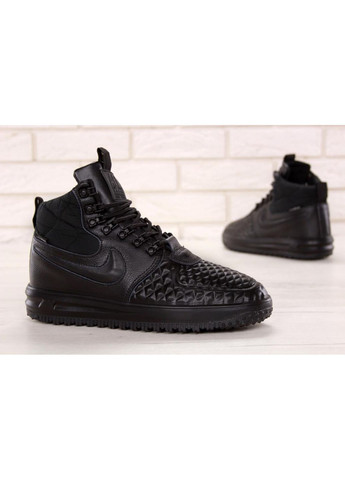 Черные демисезонные кроссовки мужские nike lunar force 17 duckboot black 5 найк дакбут No Brand