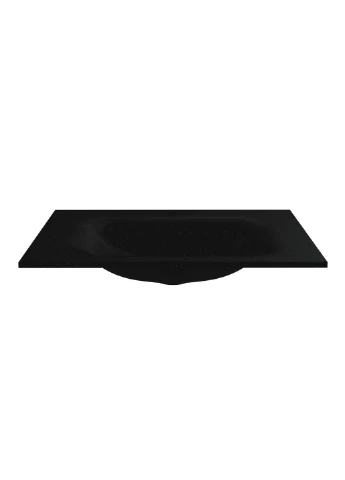 Умывальник JESSEL 700 MIRASTONE BLACK SHINE Miraggio (392254622)