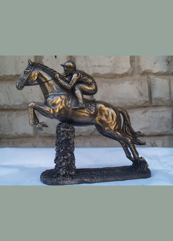 Статуэтка настольная Скачки 22х21 см 76257 полистоун покрытый бронзой Veronese (302239473)