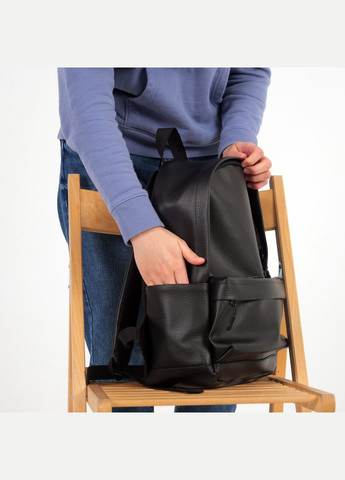 Женский городской рюкзак универсальный спортивный для путешествий City mini Black в экокожи ToBeYou citymini (284725572)