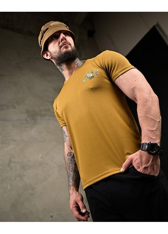 Тактична чоловіча футболка Ховайся койот No Brand (352473819)