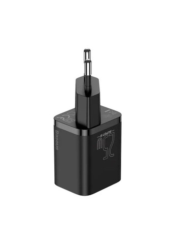 Мережевий зарядний пристрій Super Si Quick Charger 1C 25W EU Black Baseus (371363799)