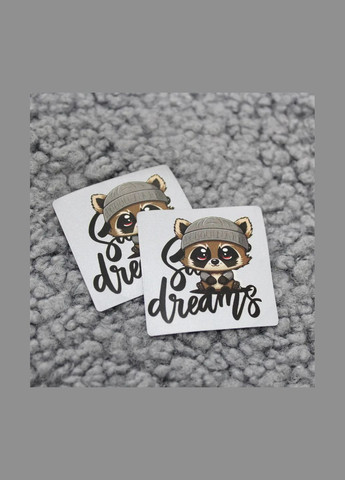 Нашивка светоотражающая "Энот" Dreams серого цвета (370) No Brand (336191387)