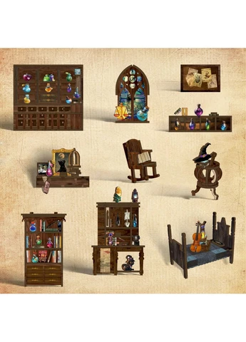 Бук Нук Будинок чарівного зілля Book Nook Magic Potion House BV02-011 конструктор No Brand (362453311)