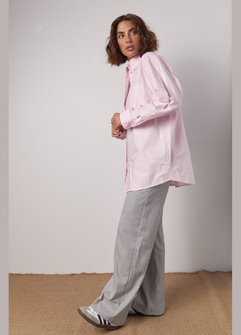 Розовая классическая рубашка Lurex