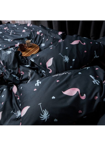 Комплект постельного белья Satin Elit «» Семейные 143х210х2 наволочки 4х70х70 (MS-820008324) Moon&Star Flamingo (356115805)