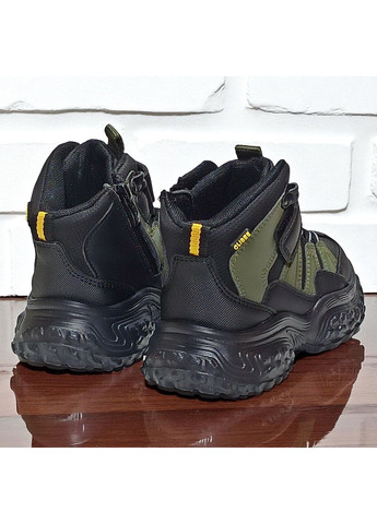 Демісезонні черевики утеплені осінні хайтопи на липучці для хлопчика Клібі Clibee (362200607)