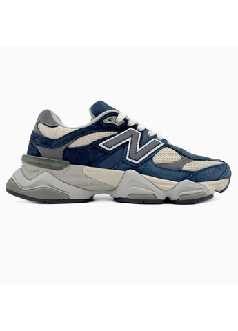 Сірі Осінні кросівки чоловічі new balance 9060 indigo blue grey нью беланс 9060 No Brand