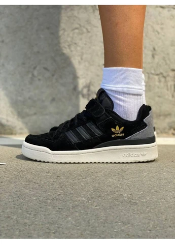 Білі кросівки чоловічі adidas forum black white 2 адідас форум білі демісезон No Brand