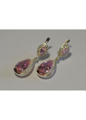 Серебряные серьги с накладками из золота Silver Style (367112779)