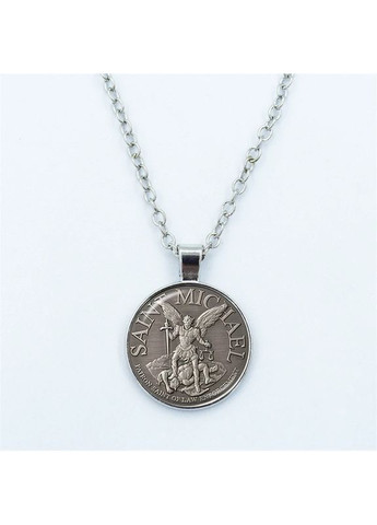 Кулон святий Архангел Михаїл захисти мене Святий щит підвіска амулет оберіг талісман No Brand (338436068)