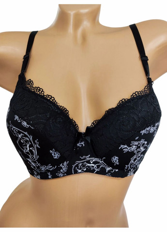 Чёрный корбей бюстгальтер L.Q.Angel с косточками