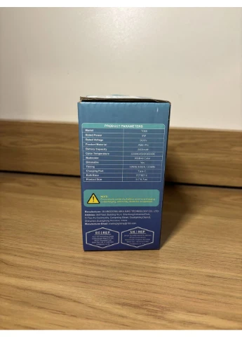 USB аккумуляторная LED лампочка RGB E27 E14 с пультом, 5 Вт, 12+3 цветов освещения No Brand (398829667)