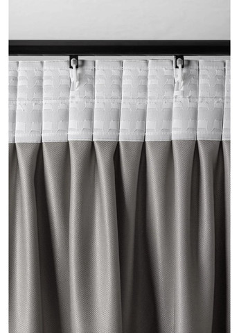 Штори з мікровелюру 2шт 3,5м х від 2,5м до 3м HYGG (370367500)