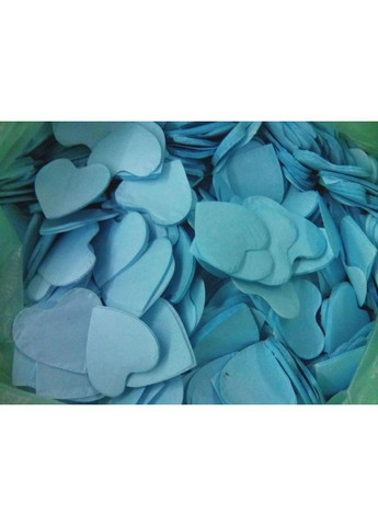 Сердечки блакитні паперові No Brand (368969819)