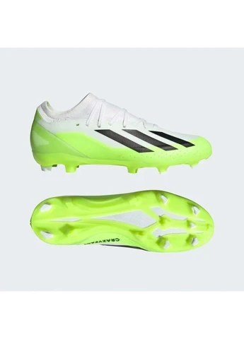 Салатовые бутсы x crazyfast.3 firm ground cleats white/green adidas