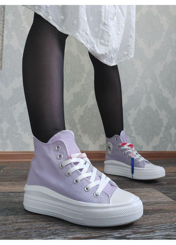 КЕДИ ЖІНОЧІ CONVERSE CHUCK TAYLOR ALL STAR MOVE КОНВЕРС No Brand білі демісезони (368884763)