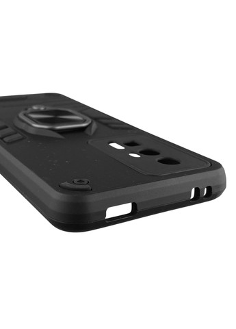 Чохол для телефона POCO F5 Pro 5G броньований з магнітним кільцем-тримачем на сяомі поко ф5 про 5г чорний Xiaomi (366234315)