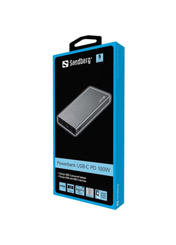 УМБ PD 20000mAh 100W, USB, TypeC in/out Sandberg (315435266)