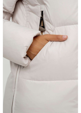 Перловий зимній Пуховик аляска Lora Duvetti