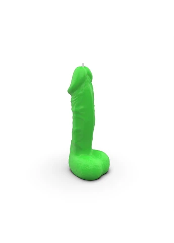 Свічка у вигляді члена MINI Green 15 см 21969 Pure Bliss (392050360)