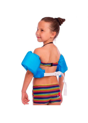 Дитячий надувний жилет із нарукавниками для плавання в басейні на пляжі від 3 років 48х14х23 см (480480-Prob) Блакитний Unbranded (336144003)