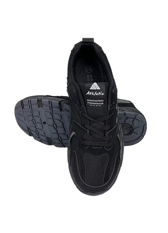 Черные мужские кроссовки комбинированные черные 10986-1 Gipanis