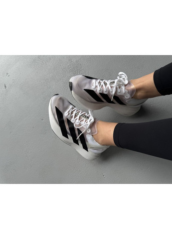 Кросівки жіночі і чоловічі adidas Adizero Adios PRO EVO 1 White Black | Адідас Адізеро Ево білі демісезони (372129284)