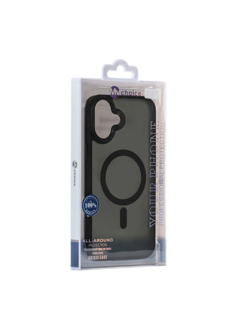 Чохол TPU+PC with MagSafe для iPhone 16 Plus Black No Brand Apple iPhone 16 Plus 2024 (336150981)