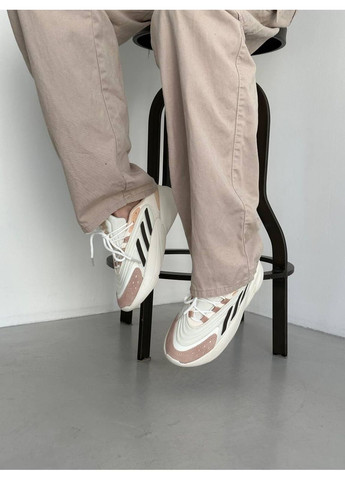 Чорні Осінні кросівки чоловічі adidas ozelia beige black адідас озелія No Brand