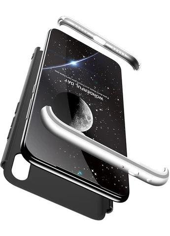 Чехол-накладка 3 in 1 Hard PC Case Xiaomi Redmi Note 7 Silver/Black GKK (301507258)