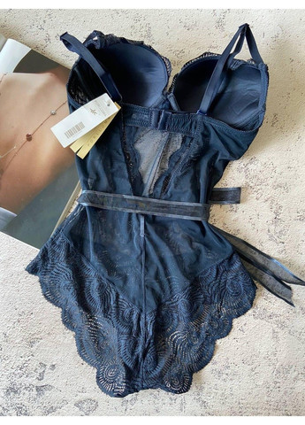 Синя жіноча нижня білизна мереживна нижня білизна боді Porlloma (314962664)