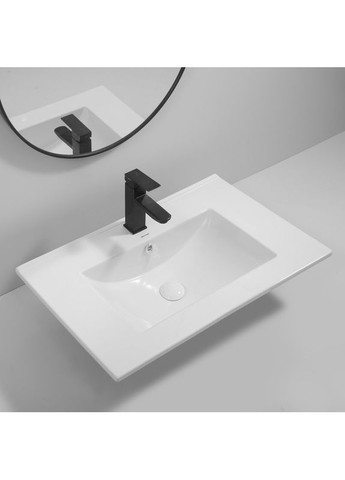 Раковина мебельная Premium CUBIC1502 710х460х170mm с отверстием под смеситель и переливом (MP6496) Mixxus (315728687)