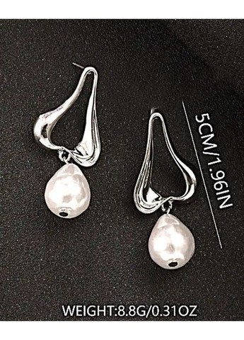 Сережки біжутерія з підвіскою намистиною No Brand (362947742)