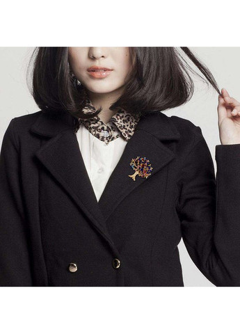 Брошь женская, яркая, блестящая Дерево Счастье (разноцветная) China (366874434)