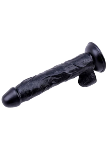 Фалоімітатор з яєчками на присосці Black Mont, 25 см Chisa (383072740)