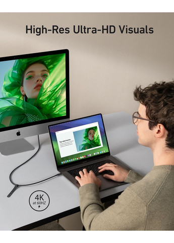 Кабель USB-C to USB-C - 0.9m 240W 20 Gbps 4K Video Tranfer Bio-Nylon Black (7133643) Anker (360399455)