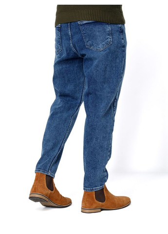 Синие демисезонные мужские джинсы мом цвет синий цб-00233103 Redman