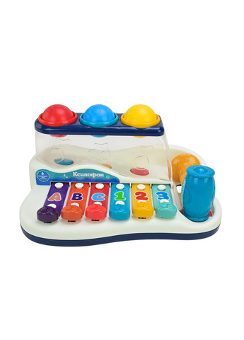 Музыкальная развивающая игрушка ксилофон и молоточек с шариками в наборе Страна игрушек - No Brand PL-724-31 (371928558)