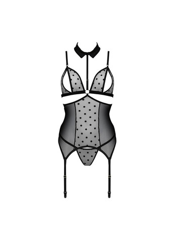 Корсет з відкритими грудьми DOMINICA CORSET black CherryLove Passion (282965158)
